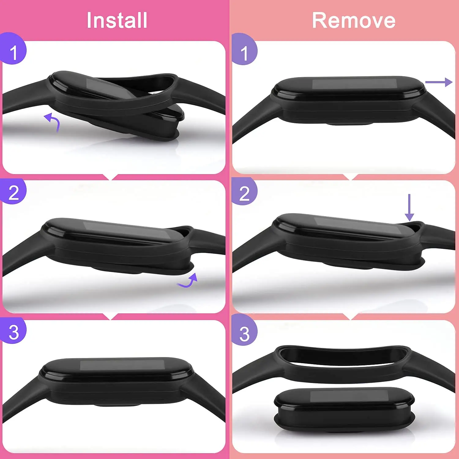 official Silicone Strap For Xiaomi Mi Band 4 5 6 7 Bracelet Sport Watch Wristband Miband4 miband7 Correa Mi band 3 4 5 6 7 Band image 3