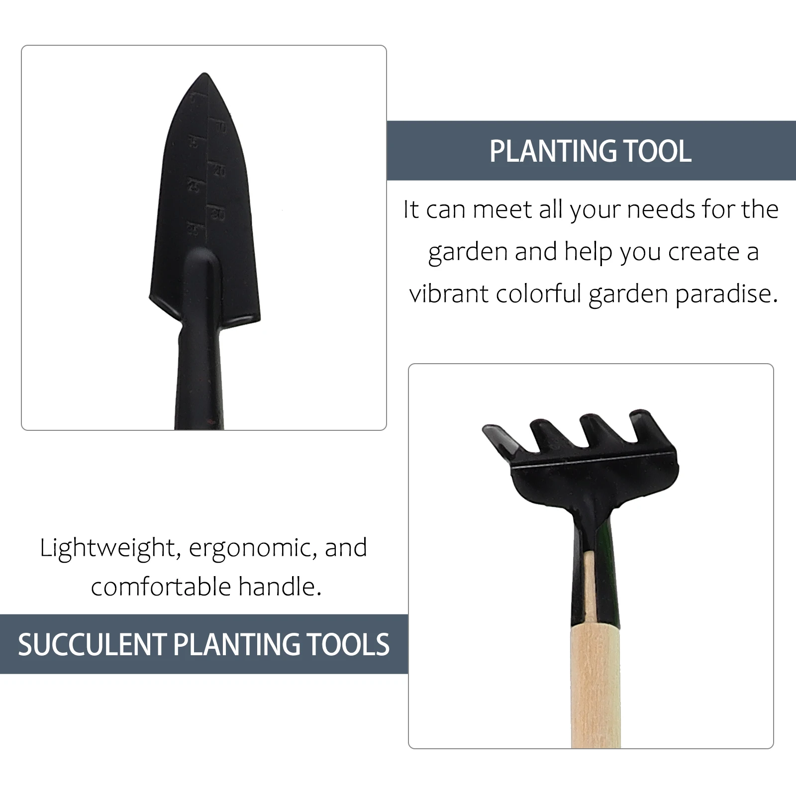 

1 Set Garden Tools Kit Yard Planting Supplies Ergonomic Mini Shovels Watering Pot For Weeding Digging Transplanting Gardening