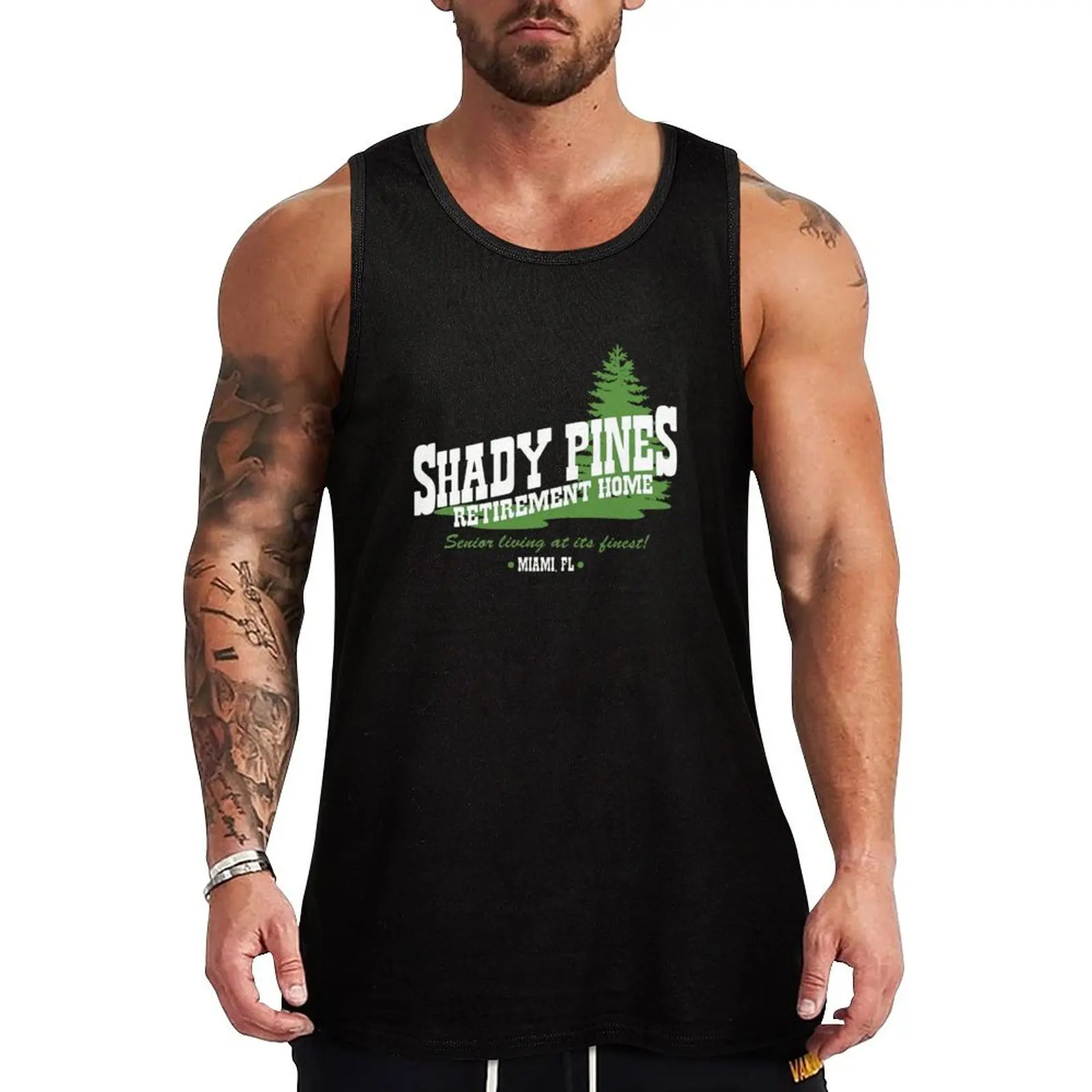 

Shady Pines Tank Top gym men Men's cotton t-shirt Men's summer t-shirt