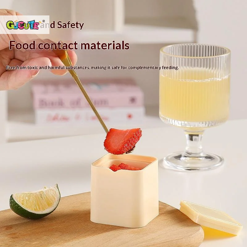 4 Grids Baby Food Storage Containers With Dustproof Lids And Tray Design Perfect For Homemade Baby Food Freezing