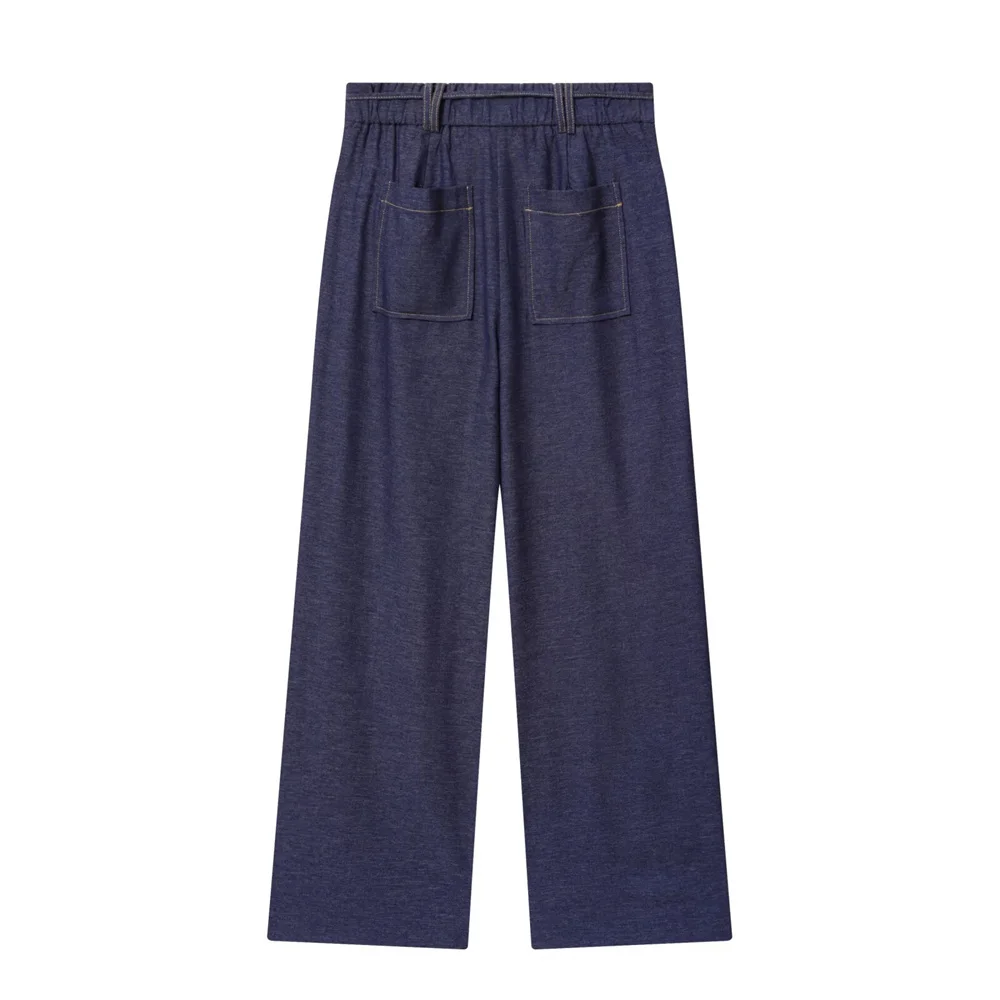 Giacca da pilota con cappuccio con cerniera versatile casual da donna nuova autunno e inverno, pantaloni a gamba larga a gamba dritta a vita alta