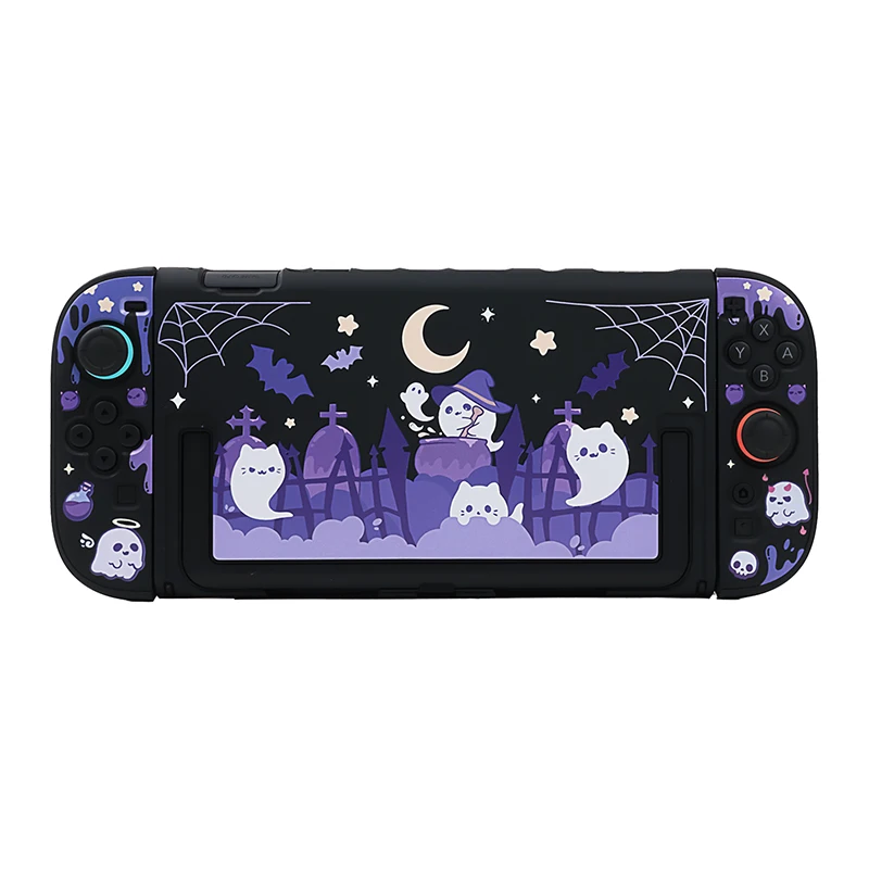 

For Nintendo Switch 2 Case (2025) Ghost Design Dockable Hard PC Shell Protection Cover Accessories for Nintendo Switch 2