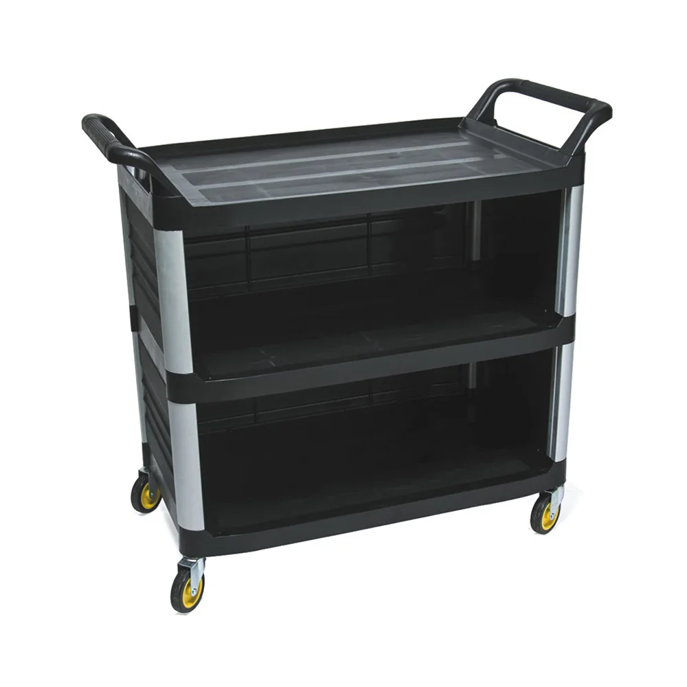 2024 Hot-sale Large Size Plastic Service Truck For Office , ,Foodservice 103x50x97cm