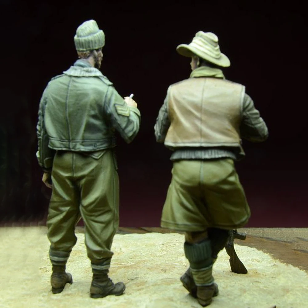 Kit de figurines en résine non peintes, thème militaire, soldat de la seconde guerre mondiale, GK non assemblé et non peint, 1/35