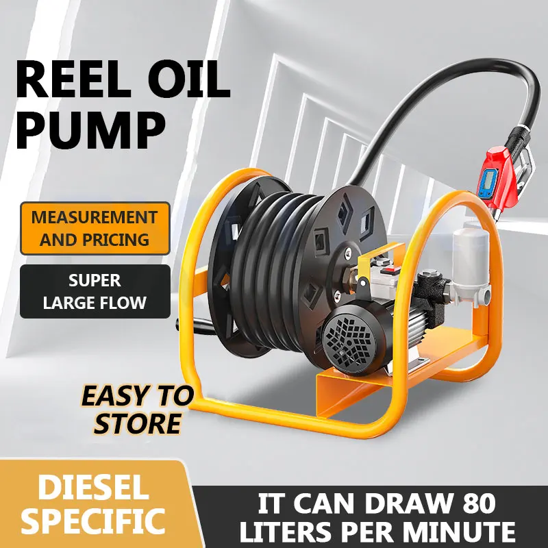 

Электрический масляный насос 12 В/24 В/220 В, диспенсер для дизельного топлива, 500 Вт, небольшая машина для заправки автомобиля с самовсасывающим насосом и дозированием Электрический насос Дизельный танкер Автозаправщ