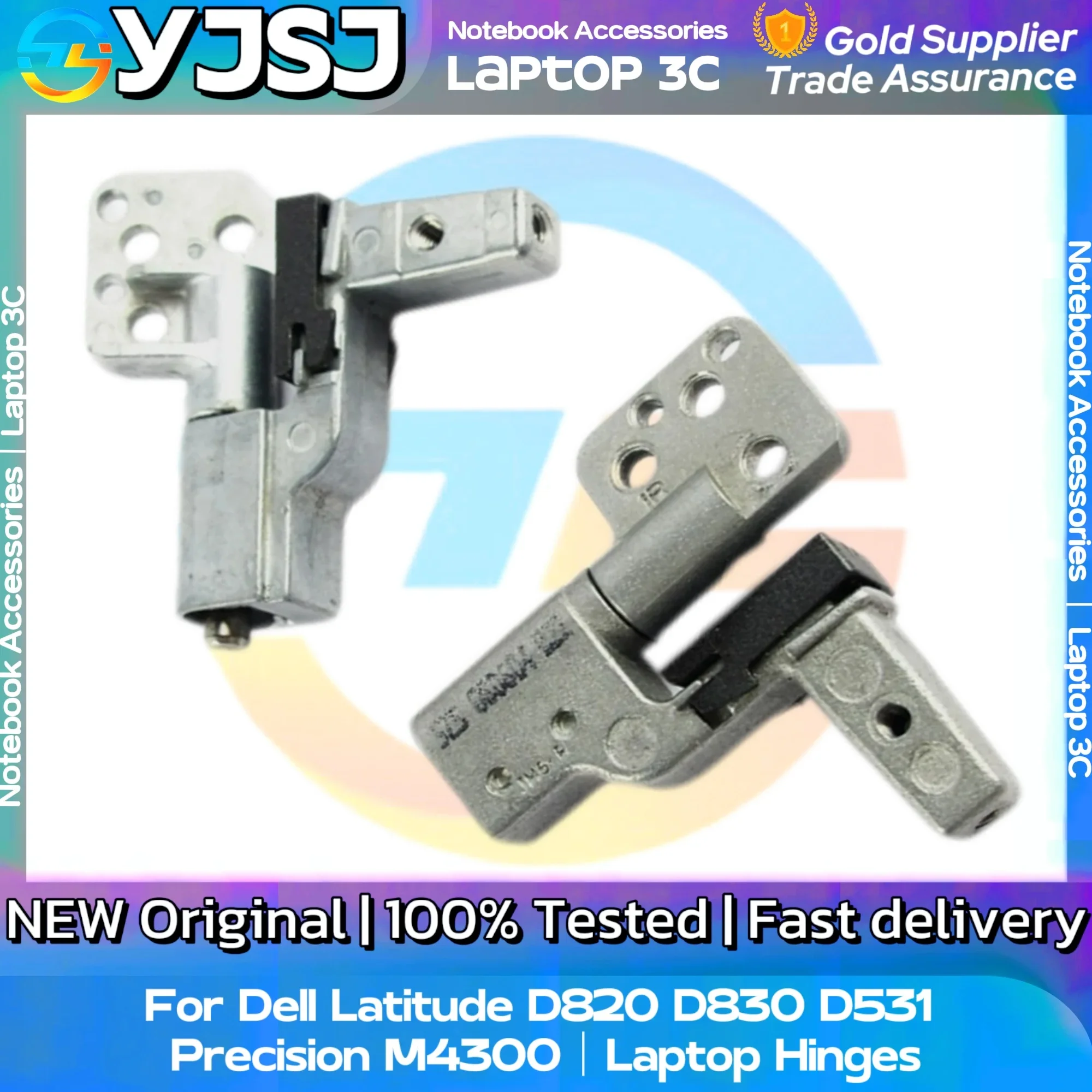 New Original Laptop Notebook Hinges For Dell Latitude D820 D830 D531 Precision M4300 LCD Screen Hinge LCD shaft