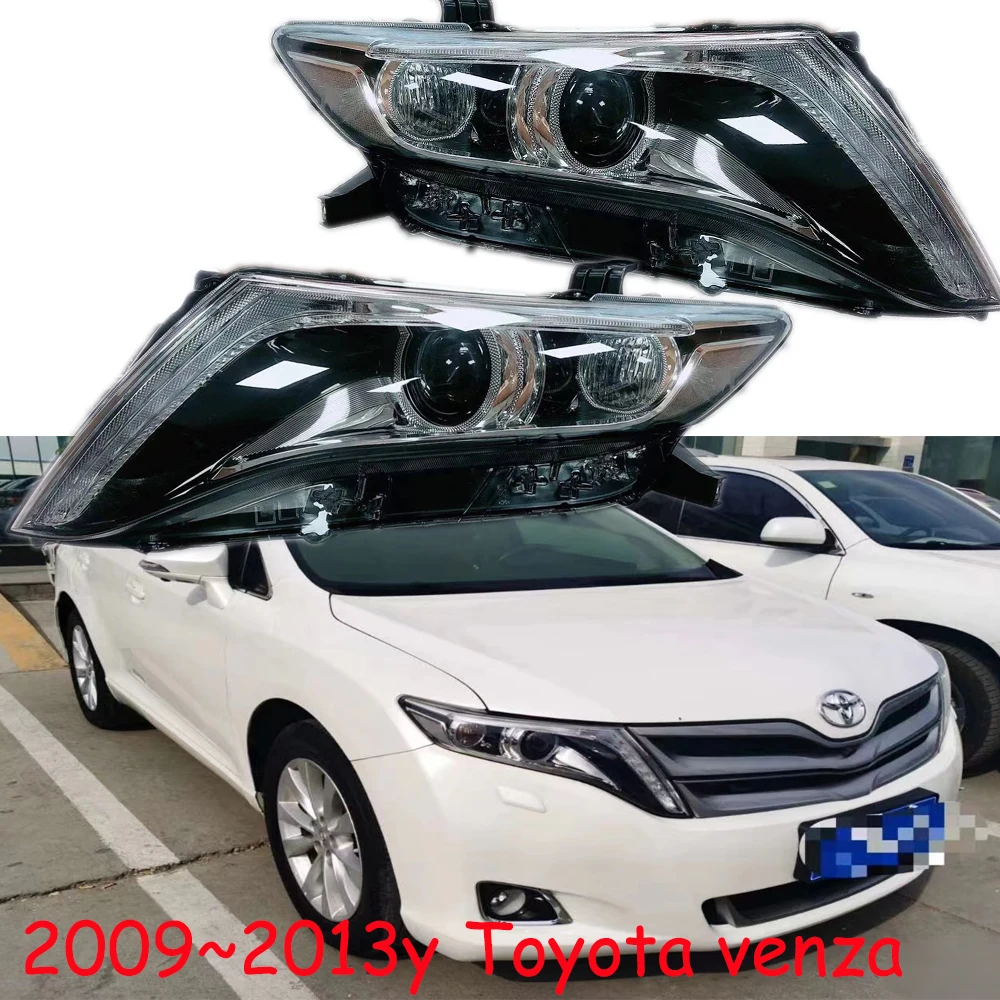 

1 шт., автомобильная фара для Toyota Venza, фара 2009 ~ 2013y, автомобильные аксессуары, DRL, противотуманная фара для фары Venza