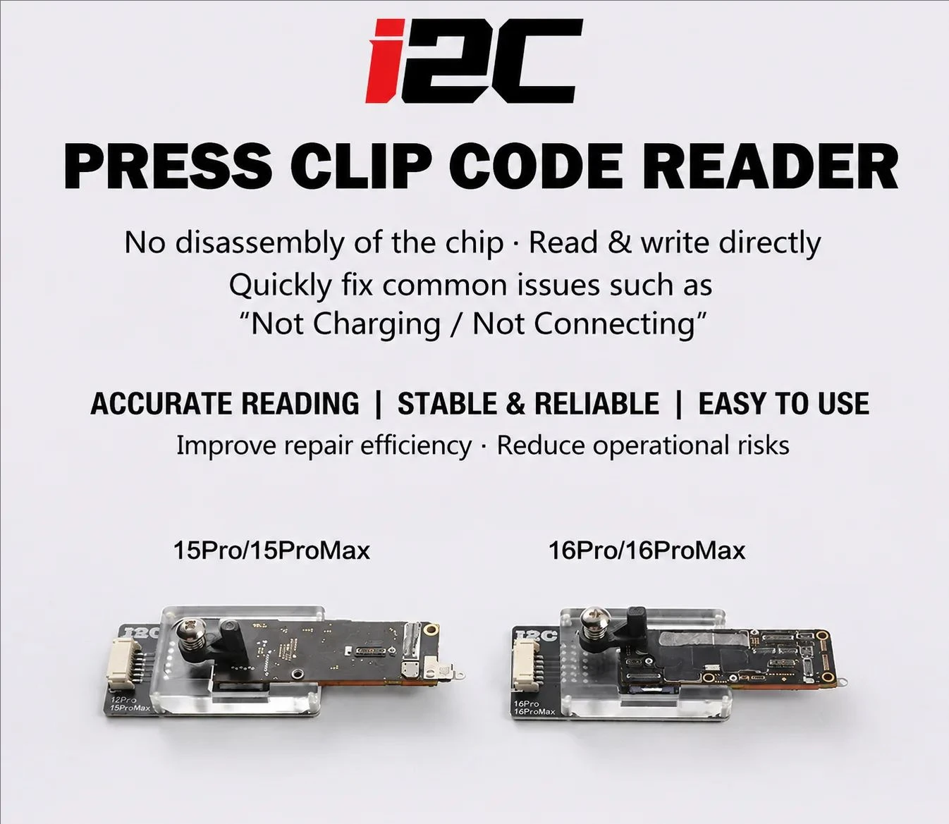 I2C EPR32 Programmer M15SE/M16SE Read/Write Chip Programmer kit No-disassembly Chip Reader For IP 15-16 Series