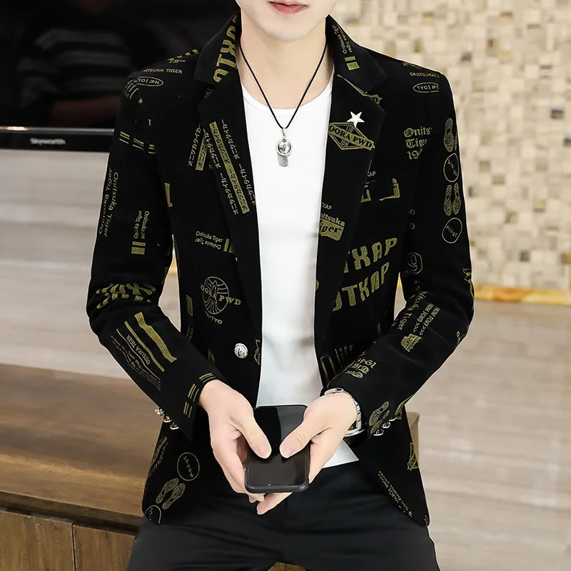 

Spring Autumn Men Plaid Slim Fit Classic Man Suits Blazers Summer Clothing Original Coats Elegant New in Casual Coat