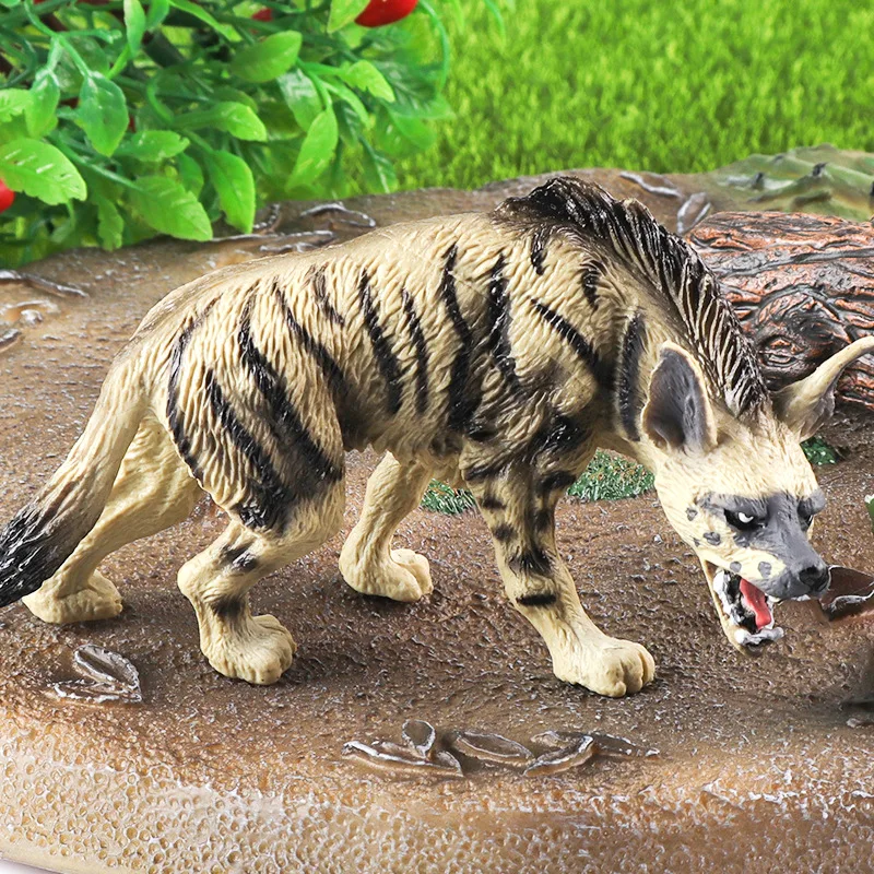 Oenux Klassische Wilde Afrikanische Tiere Simulation Tiger Hyaenidae Action Figur Figuren PVC Modell Bildung Schule Kind Spielzeug – Detail 12
