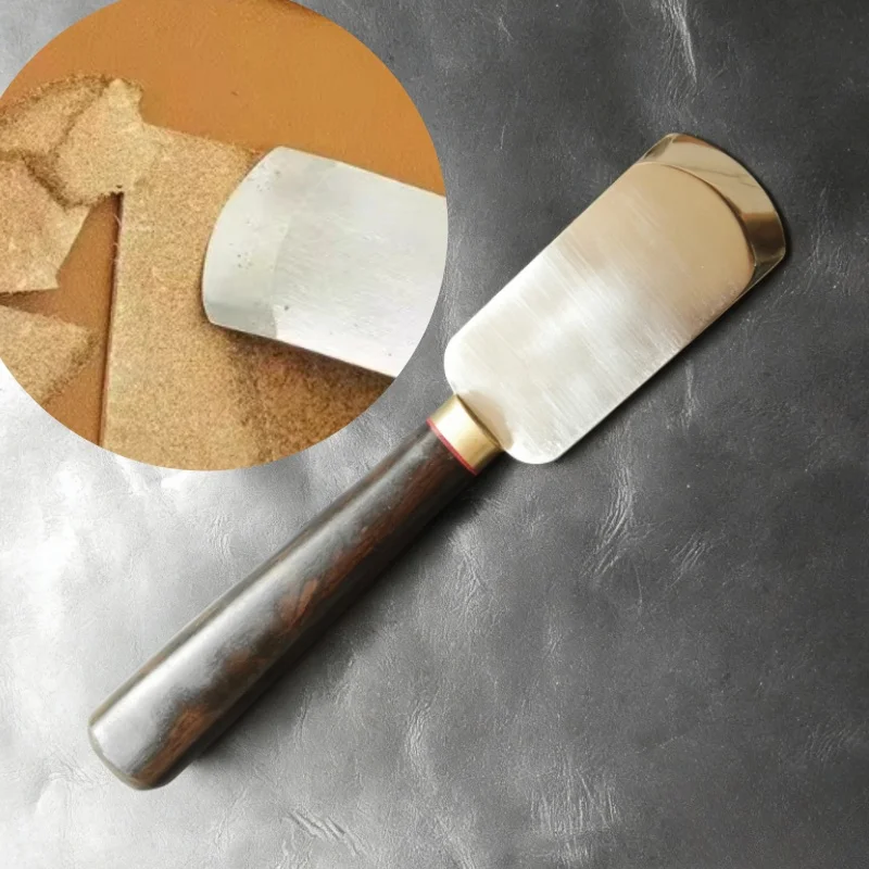 

Нож для обрезки кожи из порошковой стали, ручной работы, для рукоделия, шитья и DIY, вспомогательный инструмент для обрезки кожи