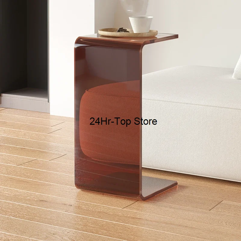 Modern Design Coffee Table Acrylic Bedroom Organizer Simple Side Table Small Entryway Mesa Plegable Dinning Table Set Furniture