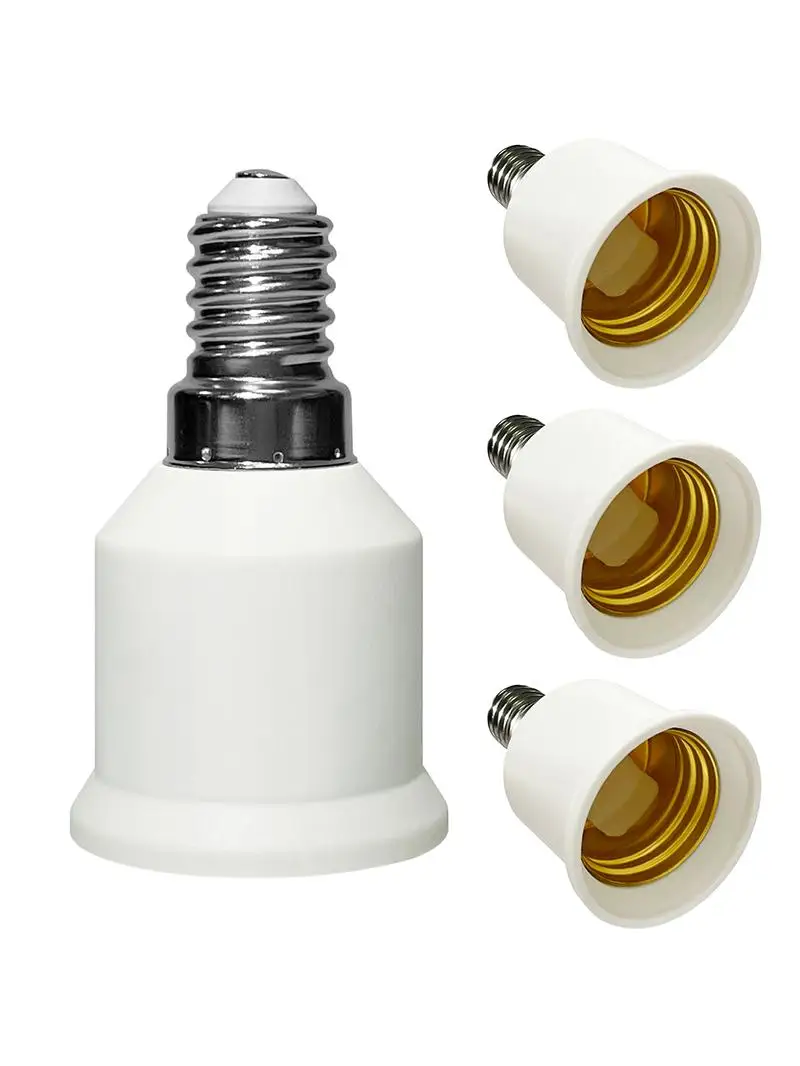 Convertisseur en plastique arrang, adaptateur E14 à inda, prise de conversion, matériau de haute qualité, adaptateur d'ampoule, support de lampe