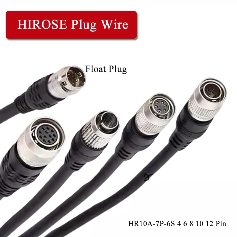 HR10A-7P-6S 4 6 8 10 12 Pin Connector Compatible With HRS Connector Male Female Adapter Extension Line HIROSE Plug Wire Waterpro
