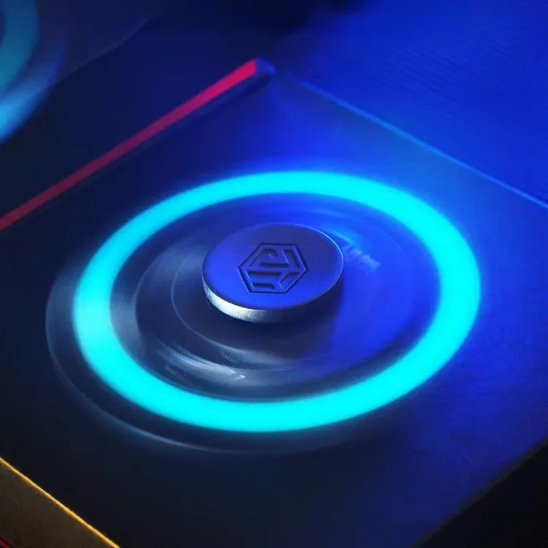 Fidget Spinner Luminous Relieve Stress Relief Toy EDC Metal Handle Spinning Top Tip Antistresse Glowing For Children Kids Autism