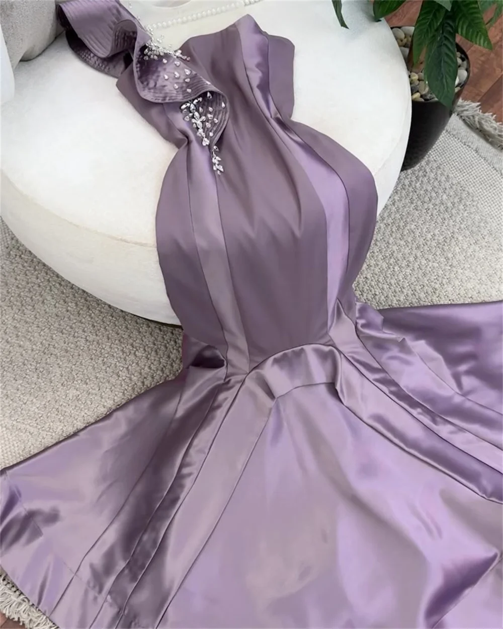 Customized Saudi Arabia Formal Gown Dearin Strapless Mermaid Floor Length Skirts Ribbon Bespoke Occasion Dresses Evening Prom Dr image 6