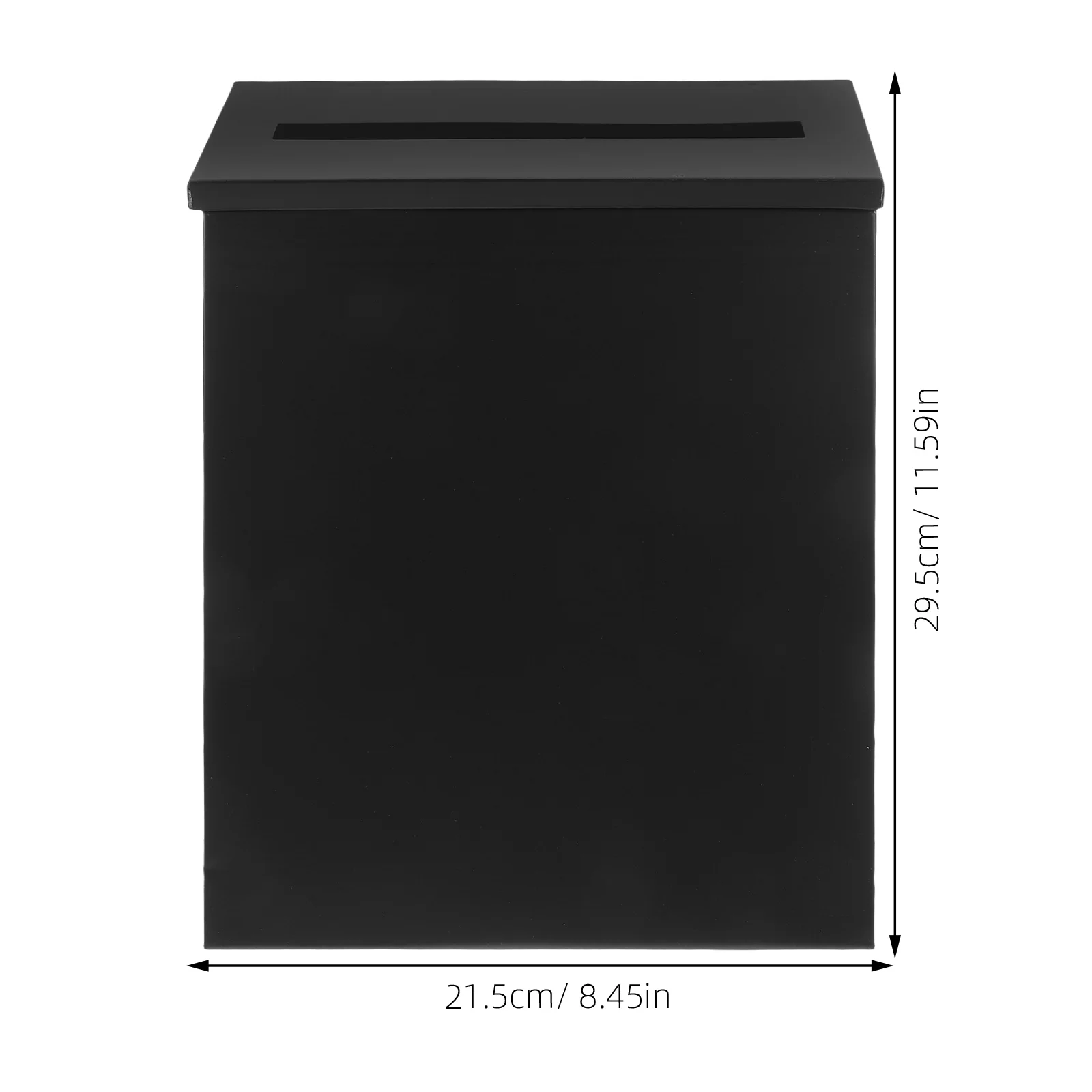 提案箱 金属製 壁掛け 鉄製郵便受け ブラック ヴィンテージ風 素朴なデザイン 家庭 オフィス 屋外用 匿名フィードバック 投票用