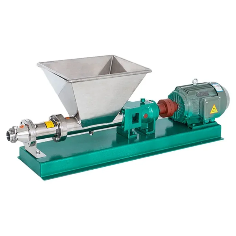 Stainless steel feeding type screw pump G15/G25/G35/G45 self-priming mud pump corrosion resistance