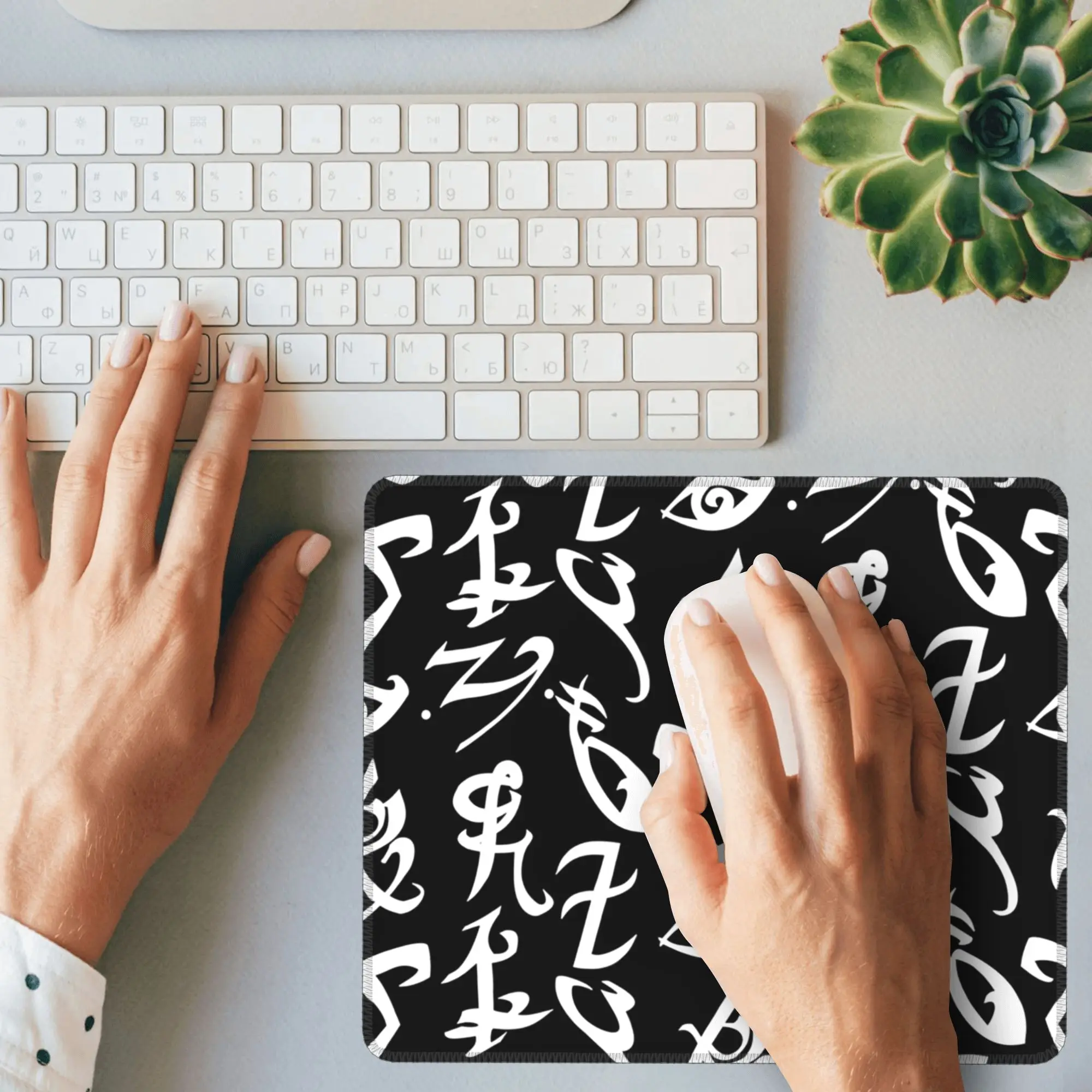 

Shadowhunters, Shadowhunters Runes, Mortal Instruments Коврик для мыши Компьютерная клавиатура Коврик для мыши Геймер ПК Ноутбук Настольный коврик Настольные коврики