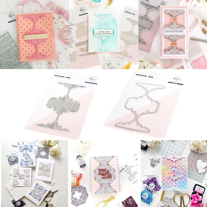 DECO SENTIMENT BACKDROP PRESS PLATE Metal Cutting Die And PRESS PLATE Scrap booking Background DIY Decoration Craft Embossing