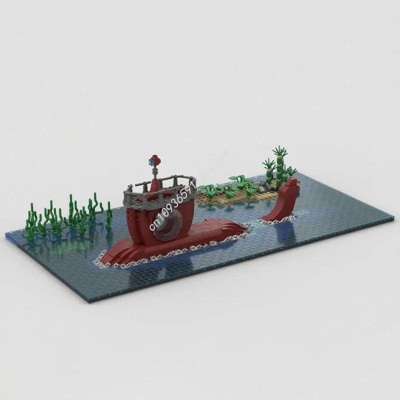 1624pcs MOC City Submarine U-Boot Building Blocks Christmas Parent Child Hands On Assembly Project For Bonding Gift