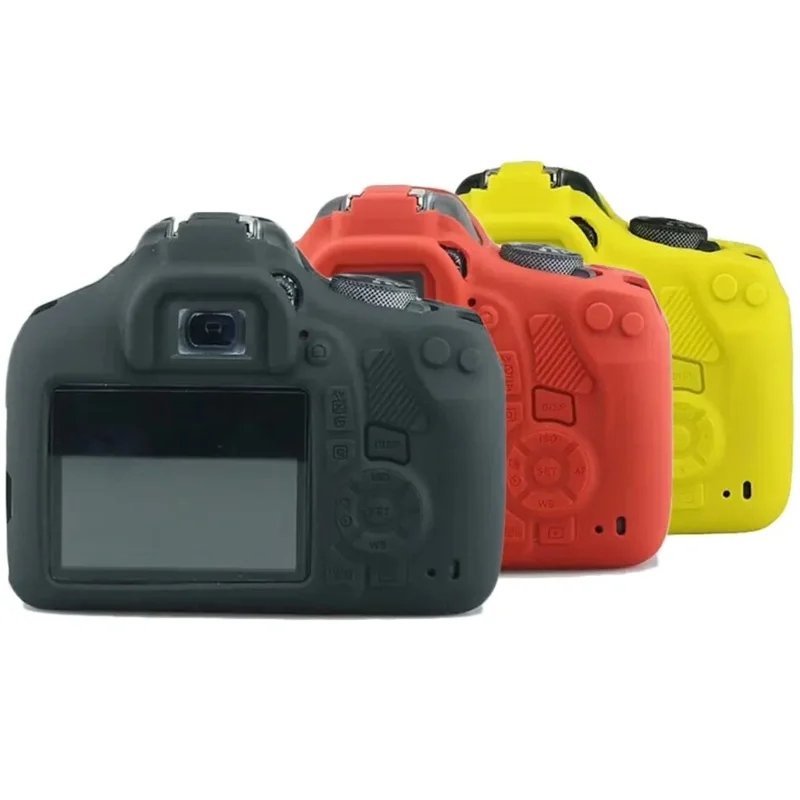 For Canon EOS 1200D Rebel T5 Digital Cameras Silicone Camera Case Armor Skin Body Cover Protector