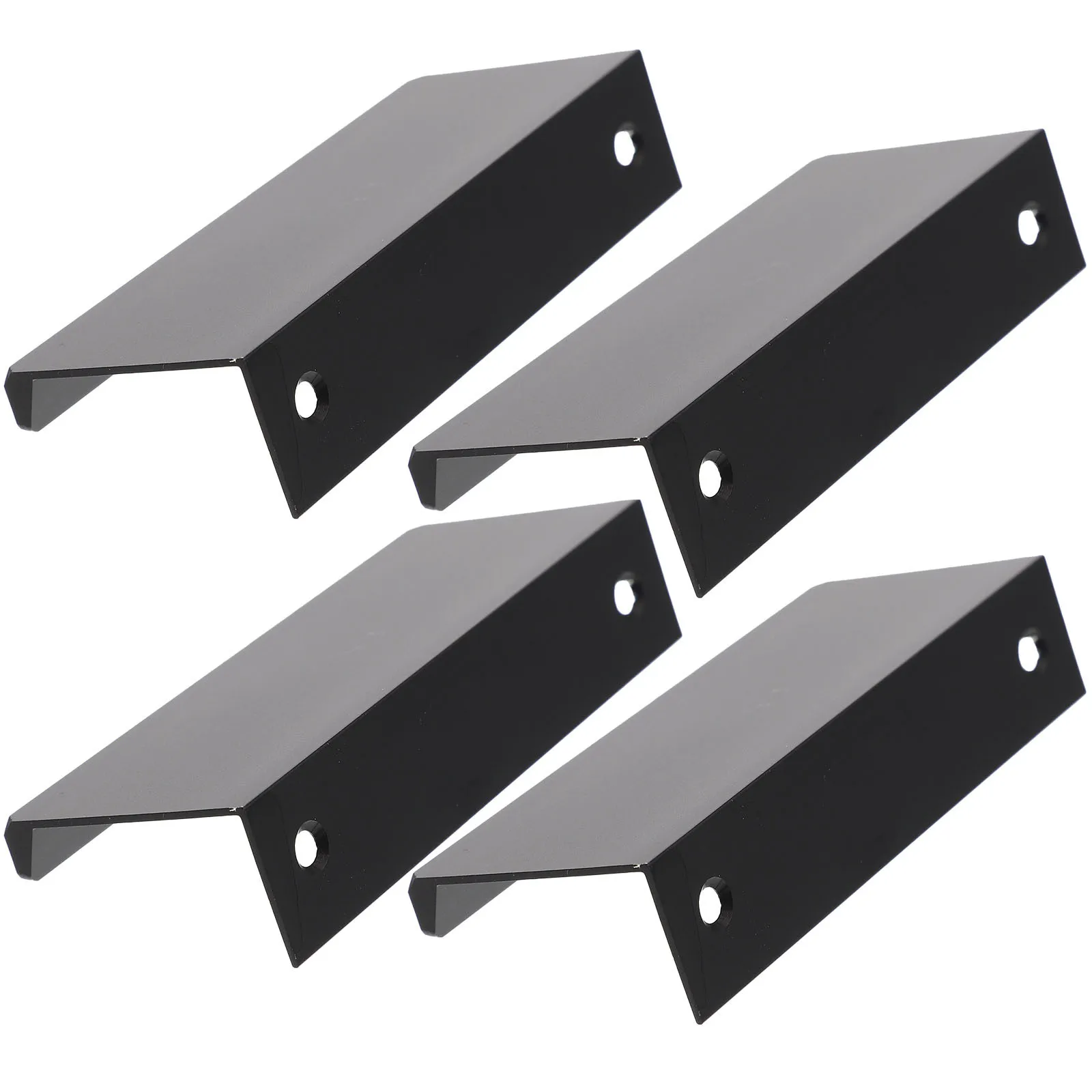 

4pcs Invisible Handle For Cabinet Drawer Pull Aluminum Alloy Hidden Furniture Handle Smooth Edge Cupboard Door Knobs Modern