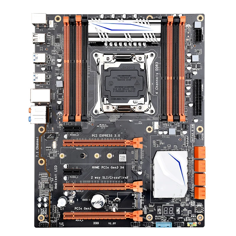 X99 For Jingsha Computer Motherboard Game More Open Desktop LGA2011 Pin DDR3 Memory Xeon E5 2678V3 High Quality Fully Test