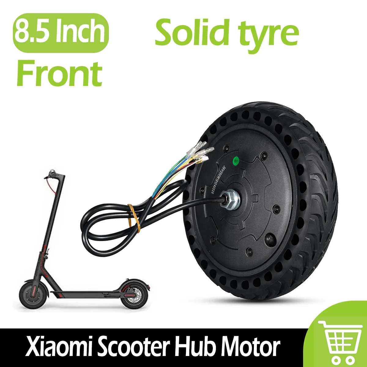 Electric Scooter Hub Motor Engine For Xiaomi M365 Electric Scooter 8.5 Inch Solid Tire Assembly Replacement Parts