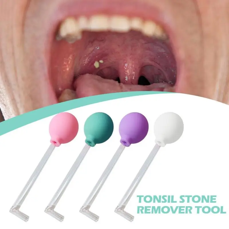 Manual Style Remover Mouth Cleaning Care Tool Tonsil Stone Remover Tool  Ear Wax Tonsil Stone Suction Ball Manual Style Cleaner