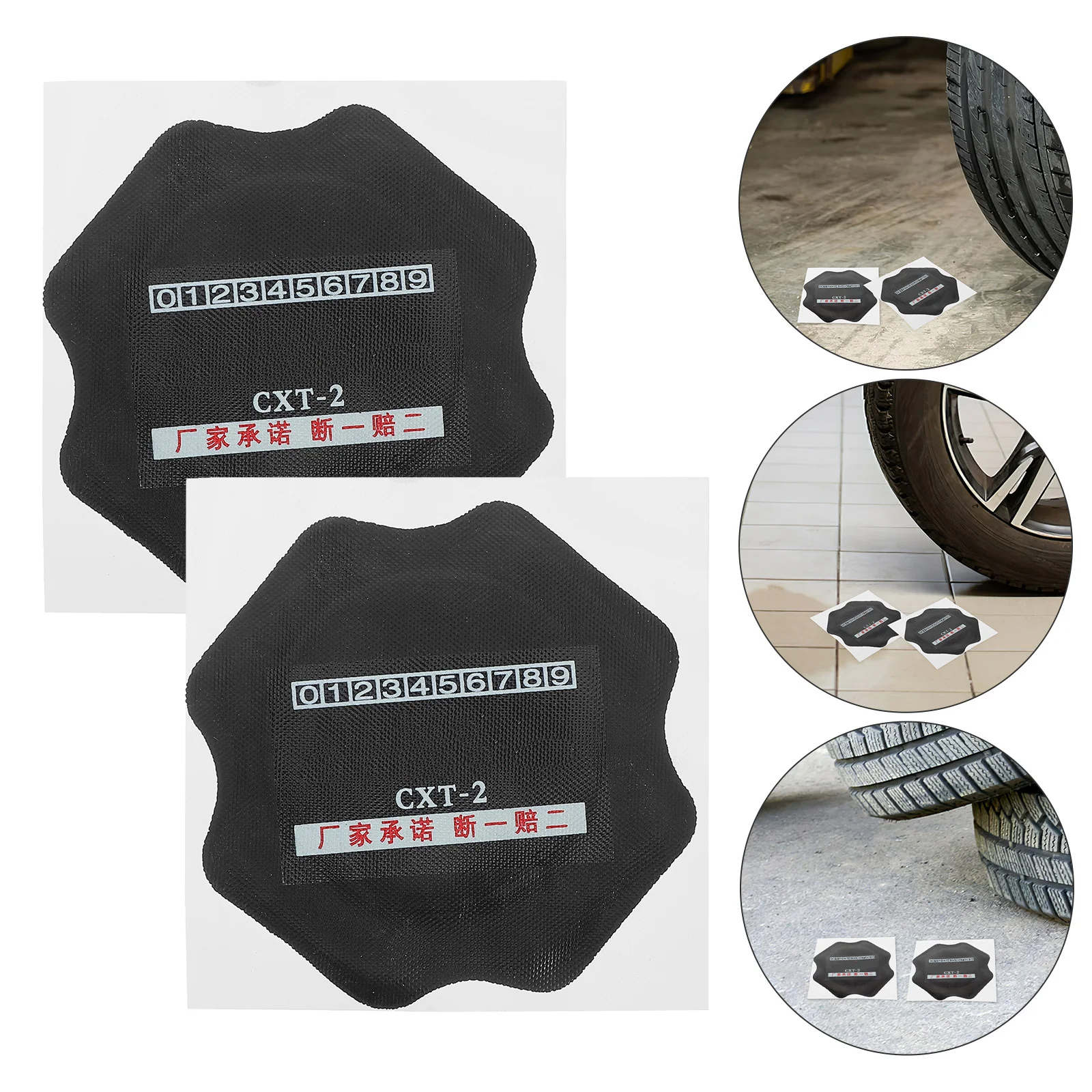 

10Pcs Car Tire Repair Patch Heavy Duty Reinforcement Pad Quick Repair Kit for Truck Motorcycle Vehicle Puncture Flat Fix