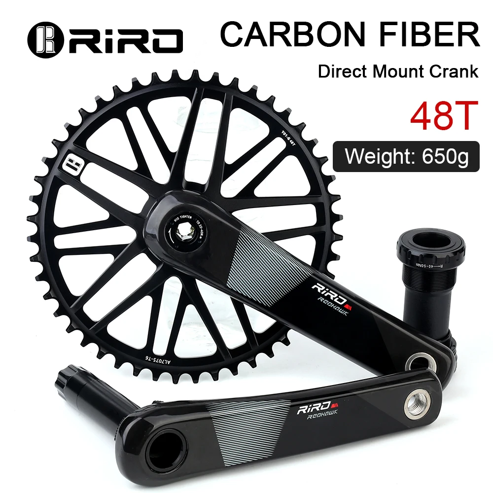 Riro クランクアームセット カーボン Sa8aeac5e929f48469452db50a228b