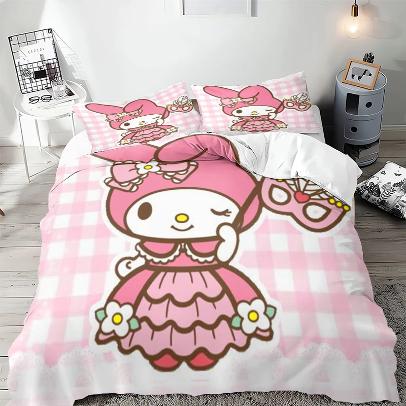 

Melody Duvet Cover Children's Gift for Teenagers Cartoon Pattern Cute Multi-size Gift Multi-color Room Decoration