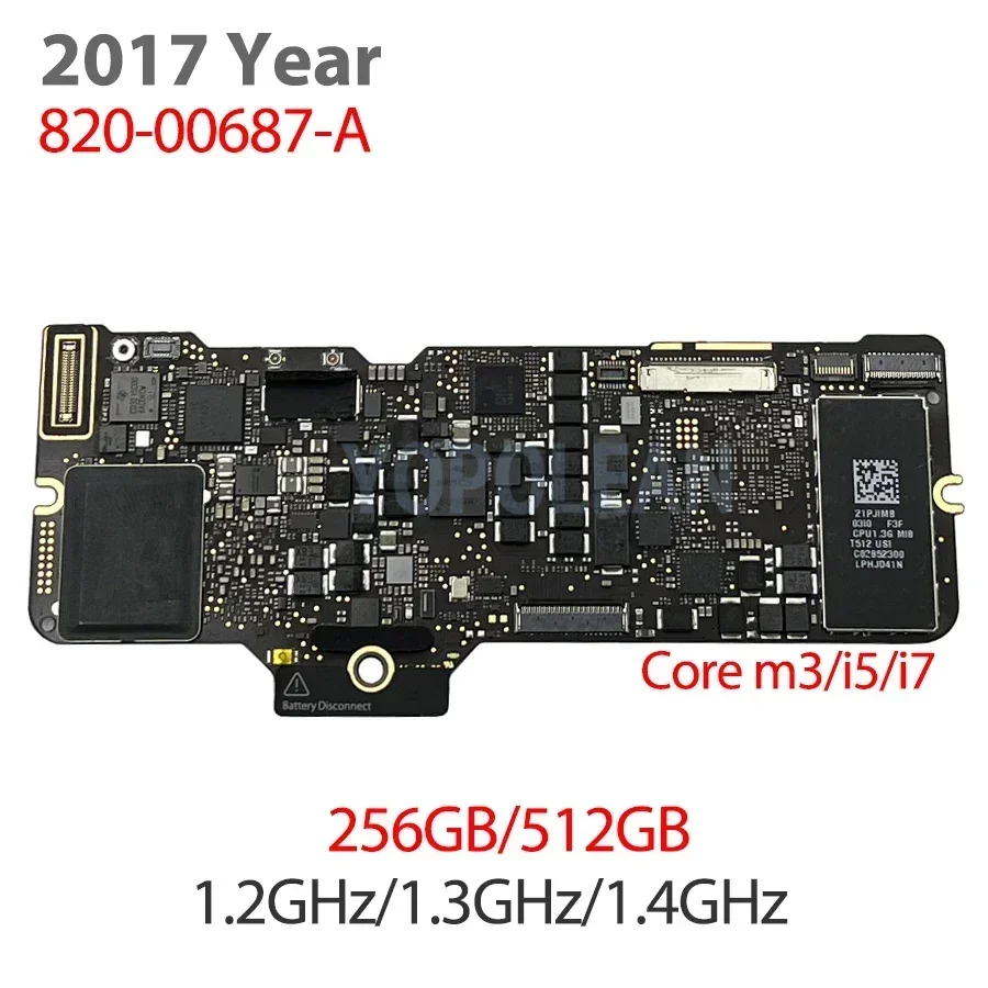 Original A1534 Motherboard 820-00244-A For Macbook Retina 12