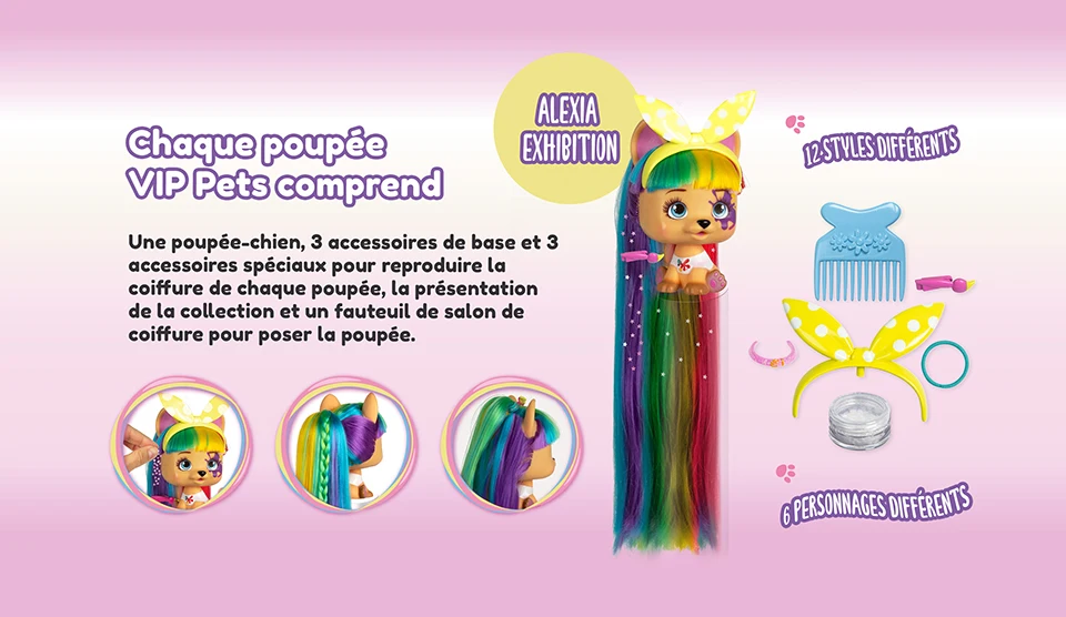 Ich liebe Vip Pets Surprise Hair Reveal Reborn Doll Surprise Tress Langes Haar-Styling für Puppen mit Haaren für Frisuren Spielzeugpuppe – Detail 5
