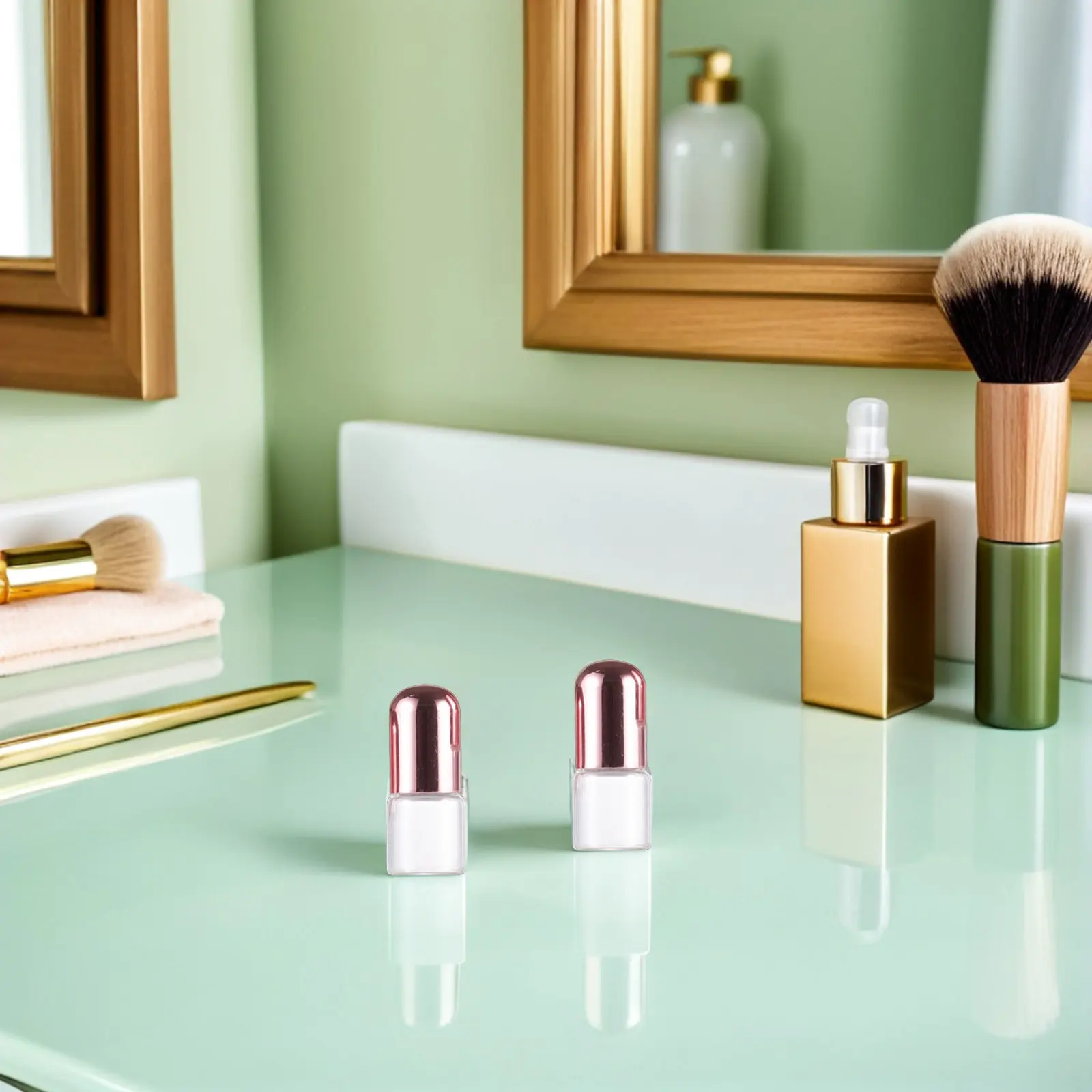 

20Pcs 2Ml Transparent Glass Roller Bottles with Chic Pink Caps Mini Refillable Perfume Roll on Bottles for Essential Oils Travel