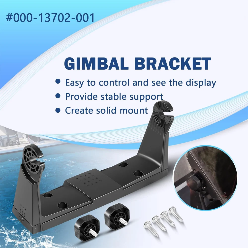 000-13702-001 Gimbal Bracket with Knobs Mounting Screws Fit for Simard GO9, NSS7 Evo3, Cruise 9, Vulcan 9, Zeus³ 7