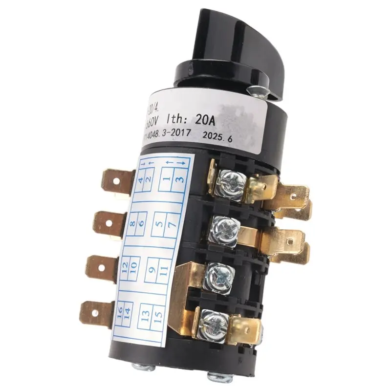 

Новый 4-фазный 16-позиционный поворотный кулачковый комбинированный переключатель для электросварочного аппарата