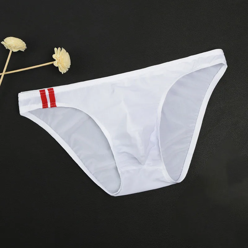 Men Sexy Underwear Briefs Breathable Transparent Knickers See Through Lingerie Panties Low Rise Lingerie Underpants