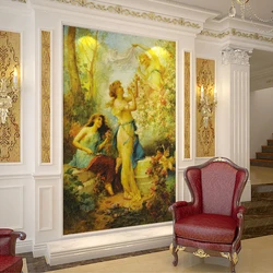 Papier peint mural 3D personnalisé, peinture à l'huile de figure européenne, art mural, salon, couloir, entrée, fond photo