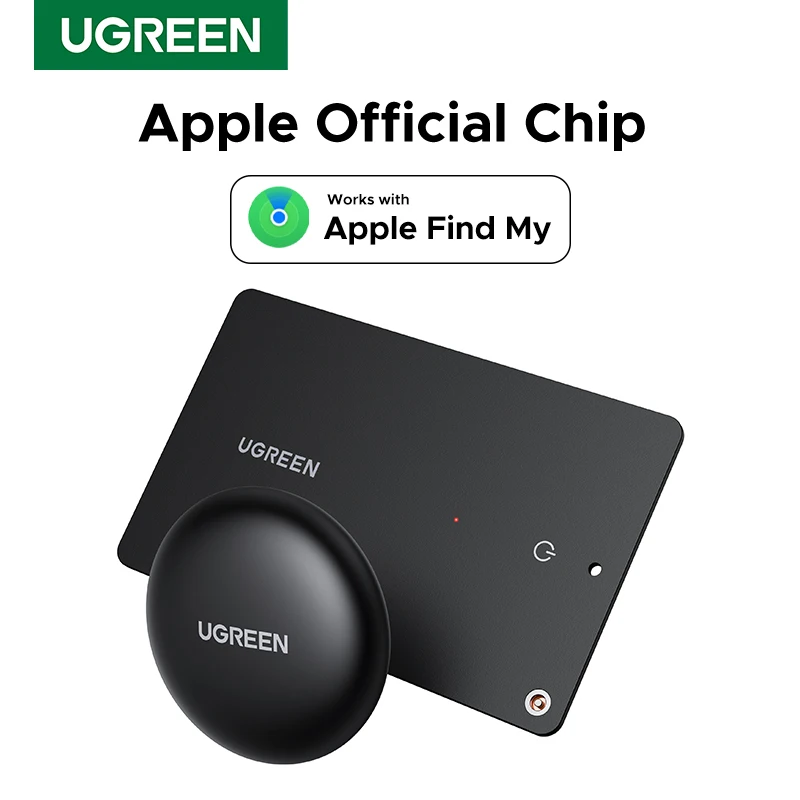 UGREEN Security SmartTrack Card ทํางานร่วมกับ Apple Find My Wallet Bluetooth Tracker Phone Finder กันน้ํา (iOS เท่านั้น)