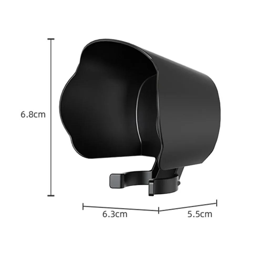 GlareFree Shots Lens Hood for DJI Pocket 3 Reduce Interference Excellent Craftsmanship Precise Openings ABS Material