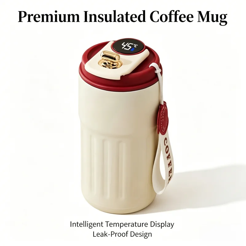 

Умный дисплей температуры: термос из нержавеющей стали 316, кофейная кружка с вакуумной изоляцией, термокружка для воды, термобутылка с горячей и холодной изоляцией