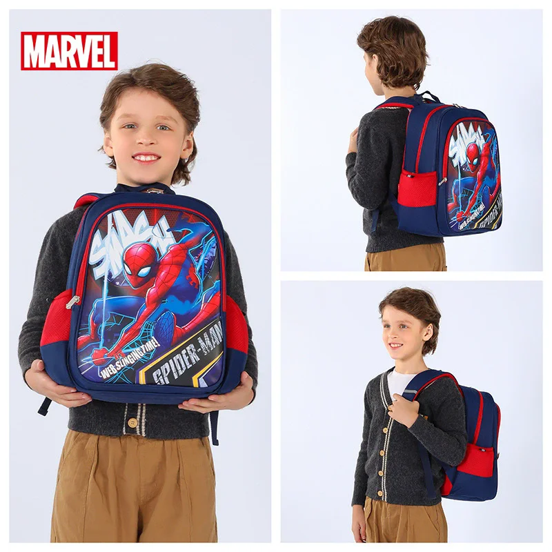 Disney Marvel Boy Girl School Bag Grade 1-3 Spider Man Lotso Primary Student Shoulder Orthopedic Backpack Large Capacity Mochila