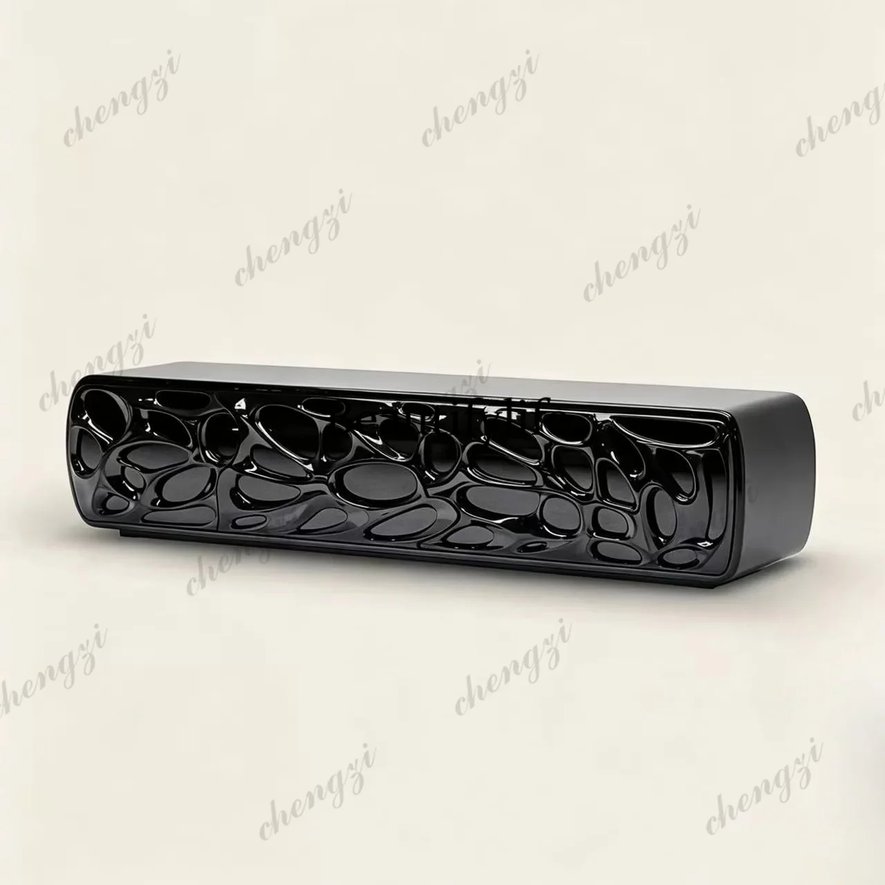 Minimalist light luxury paint TV cabinet art floor cabinet engraving bright decorative cabinet