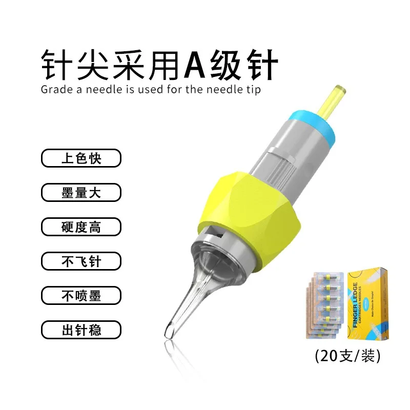 Silicone Tattoo Needle Disposable Silicone Finger Sleeve Hair Tattoo Needle A Body Needle Cutting Line Fog Tattoo Tool