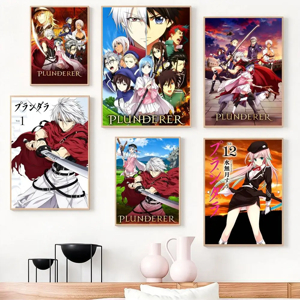 anime PLUNDERER Poster Poster HD Frameless Creamy Style Home Decor Wall Art for Living Room Bedroom Gift
