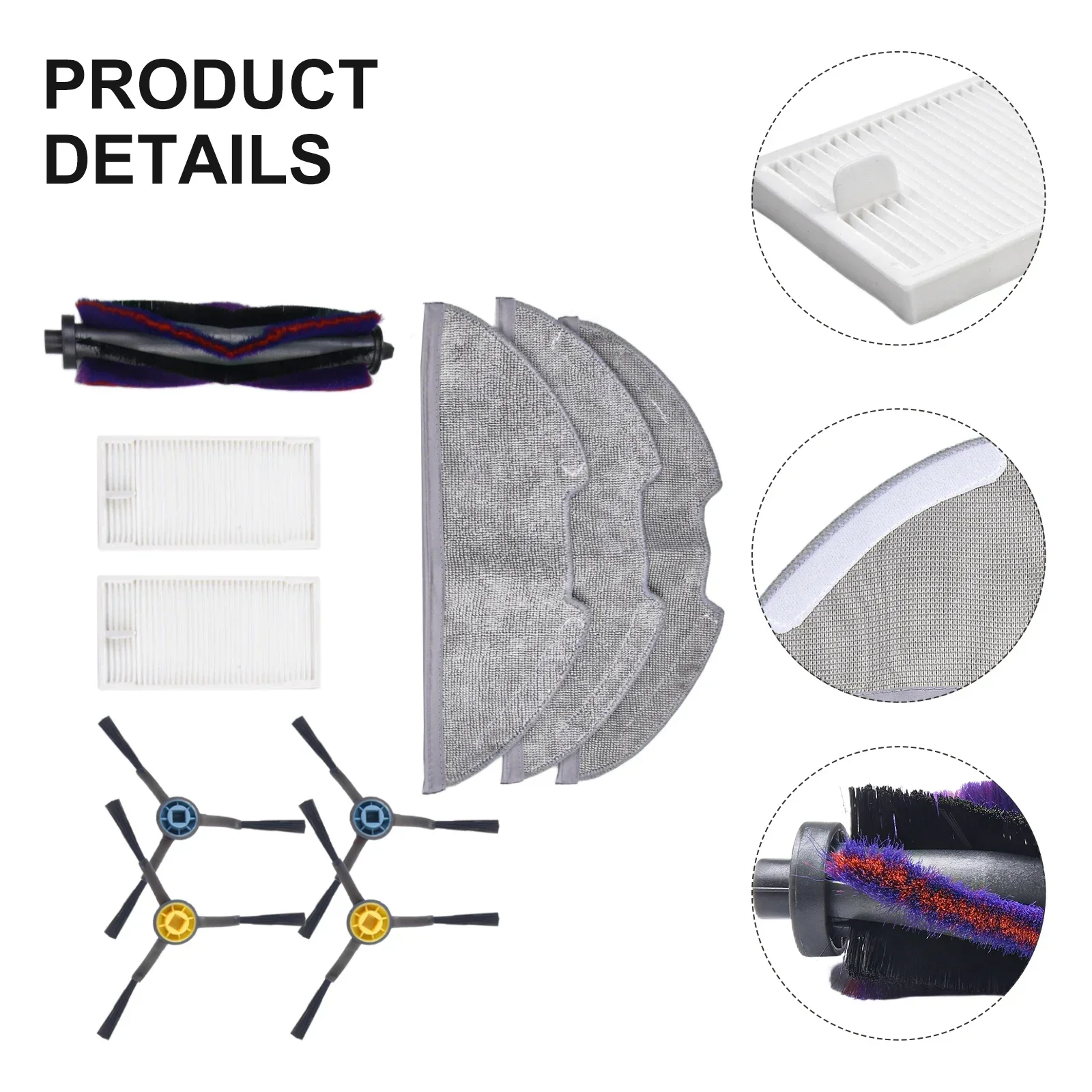 

Основная боковая щетка, фильтр, ткань для швабры для Midea M9, NERE10s E10S, для бытовой техники Obode A8, аксессуары для бытовой чистки