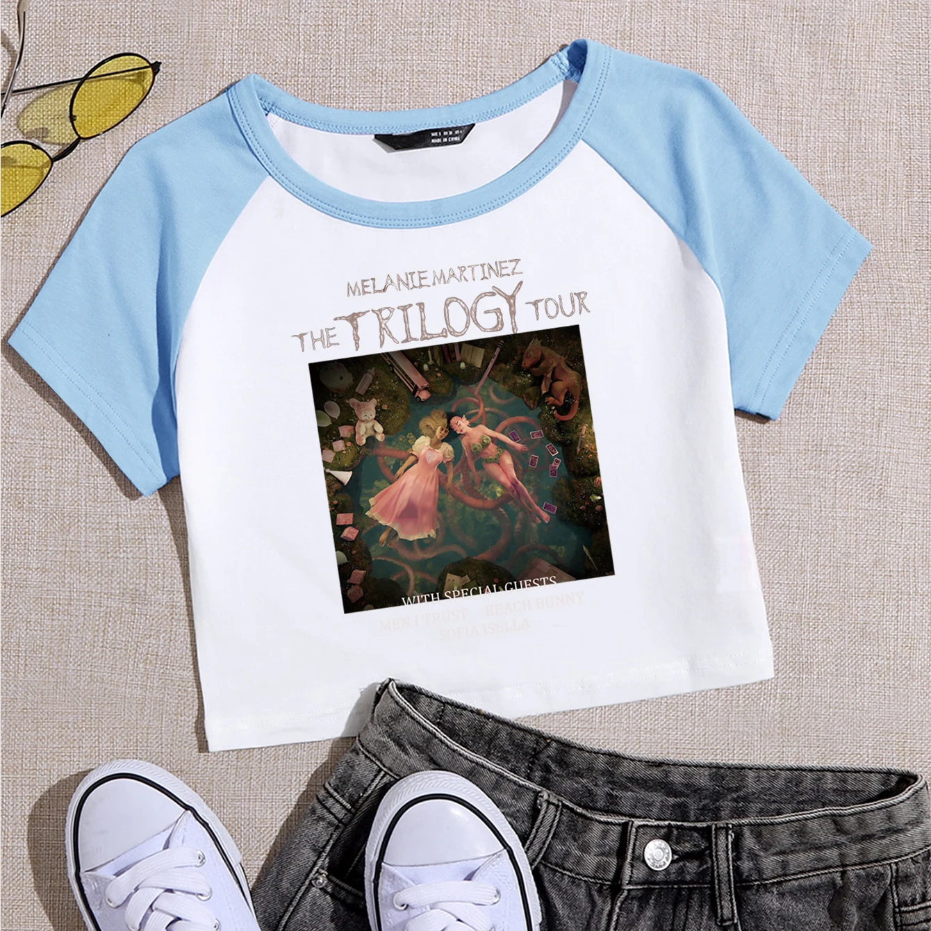 2024 Melanie Martinez The Trilogy Tour Women T Shirts Girls O-Neck Crop T-Shirt Fashion Summer Fans Gift Tops