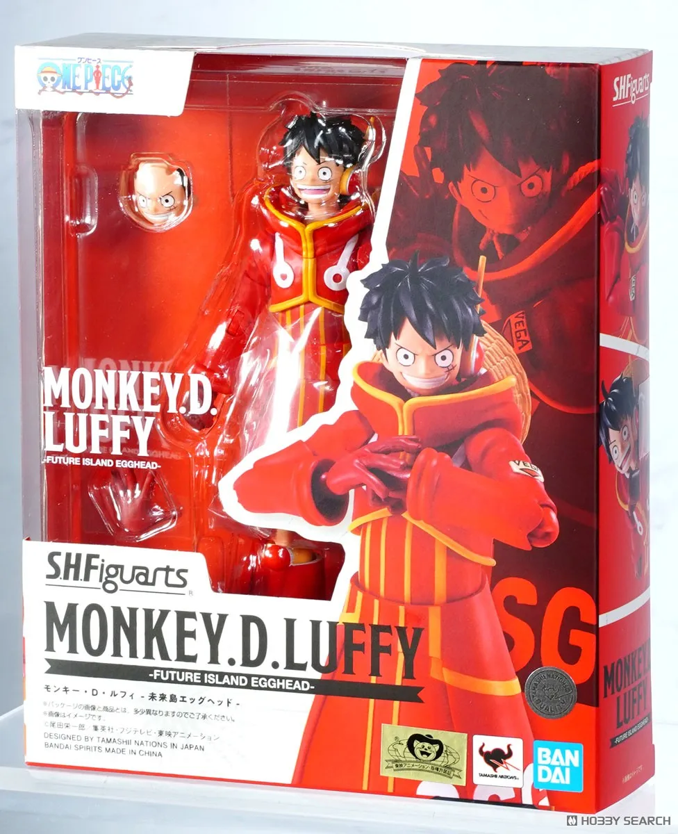 

Bandai S.H.Figuarts One PieceMONKEY.D.LUFFY FUTURE ISLAND EGGHEAD Фигурка Готовая модель Аниме Экшн-игрушка в подарок